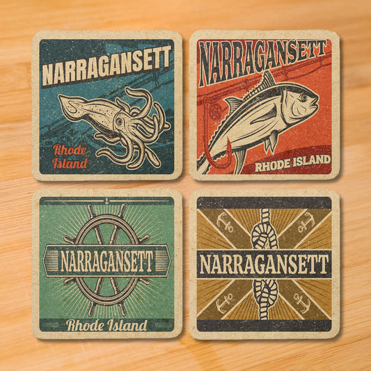 Narragansett Vintage Coaster Set