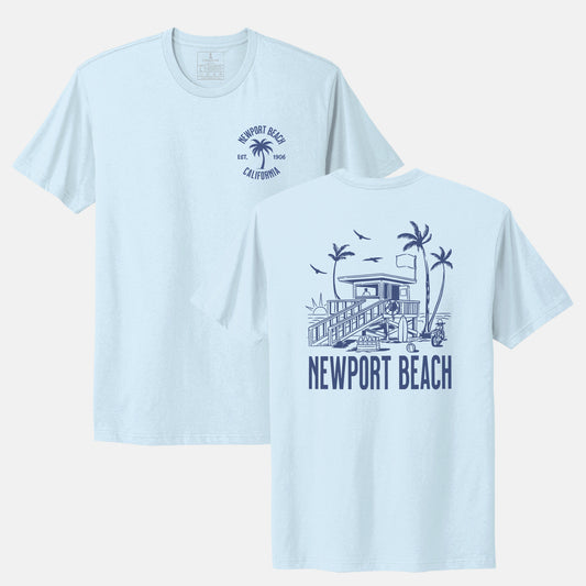 Newport Beach Palm Tree T-Shirt