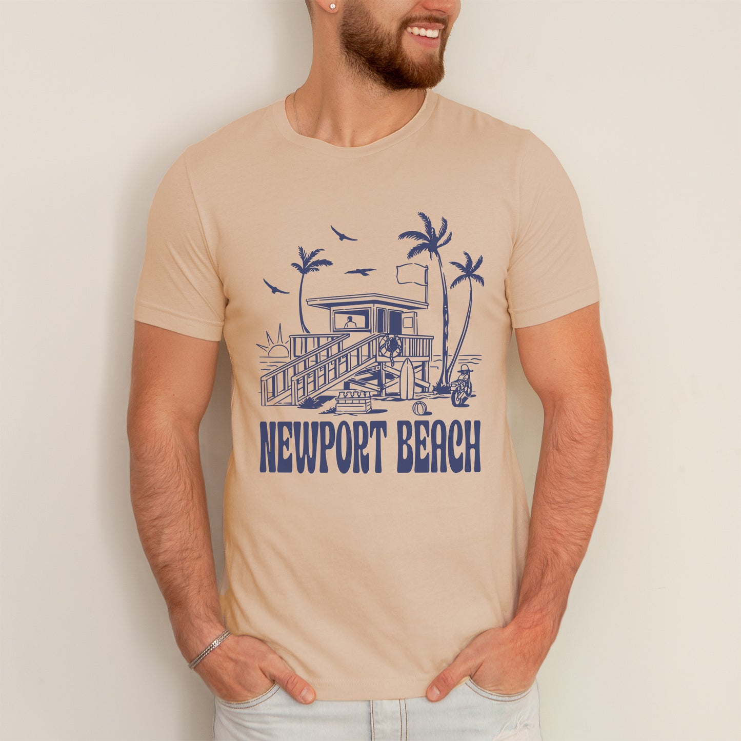 Newport Beach Palm Tree T-Shirt