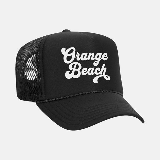 Orange Beach Retro Trucker Hat