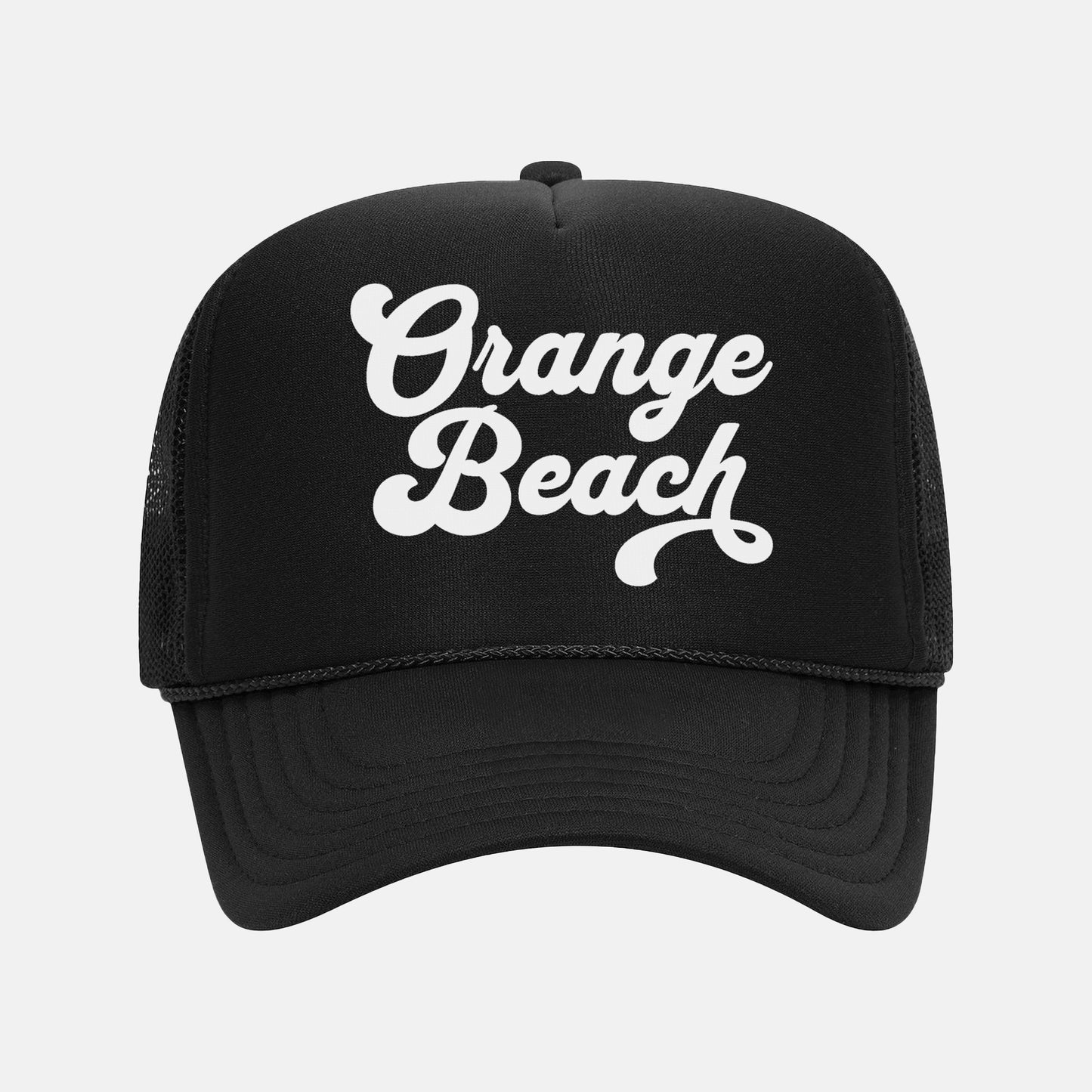 Orange Beach Retro Trucker Hat