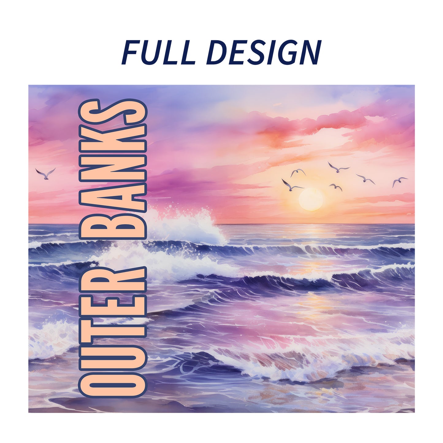 Outer Banks Shoreline Skinny Tumbler