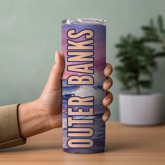 Outer Banks Shoreline Skinny Tumbler