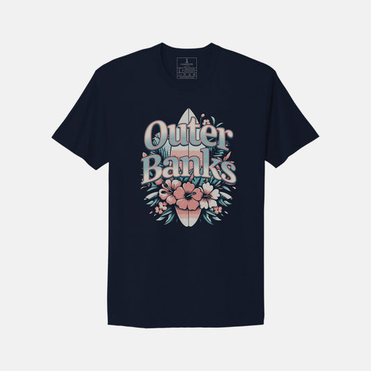 Outer Banks Surfboard T-Shirt
