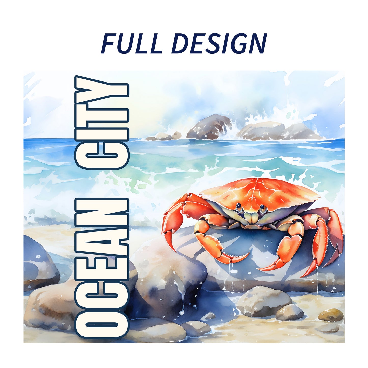 Ocean City (MD) Crab Skinny Tumbler