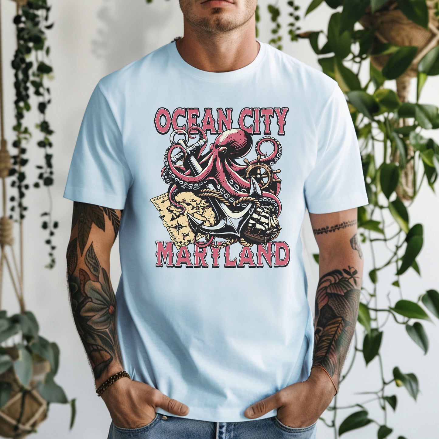 Ocean City (MD) Octopus T-Shirt