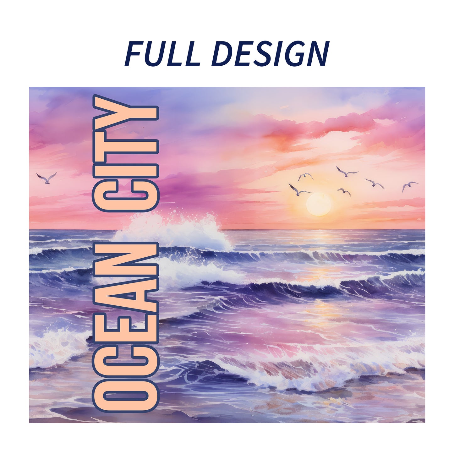 Ocean City (NJ) Shoreline Skinny Tumbler