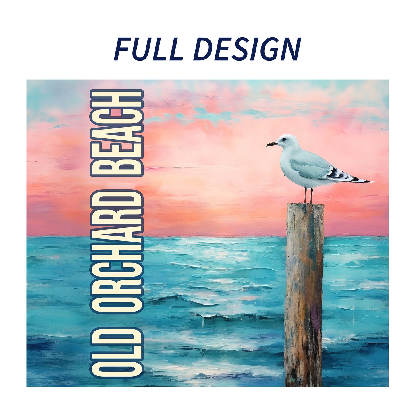 Old Orchard Beach Seagull Skinny Tumbler