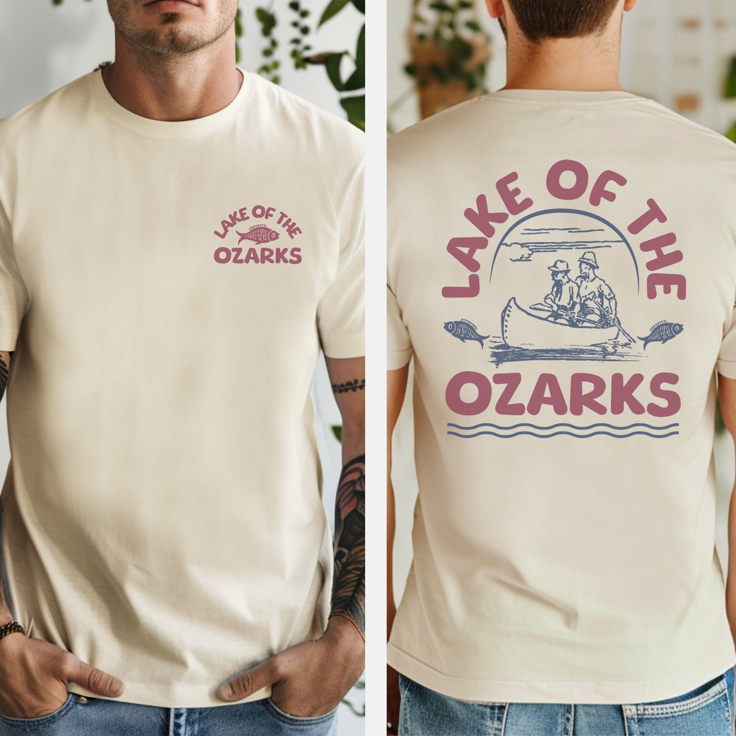The Lake of the Ozarks Canoe T-Shirt