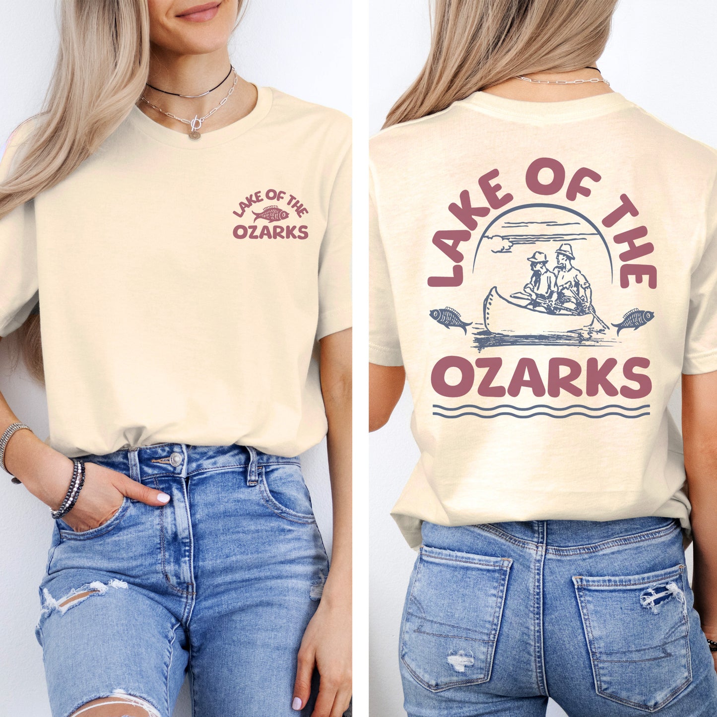The Lake of the Ozarks Canoe T-Shirt