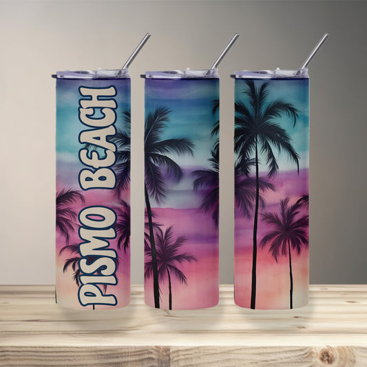 Pismo Beach Sunset Skinny Tumbler