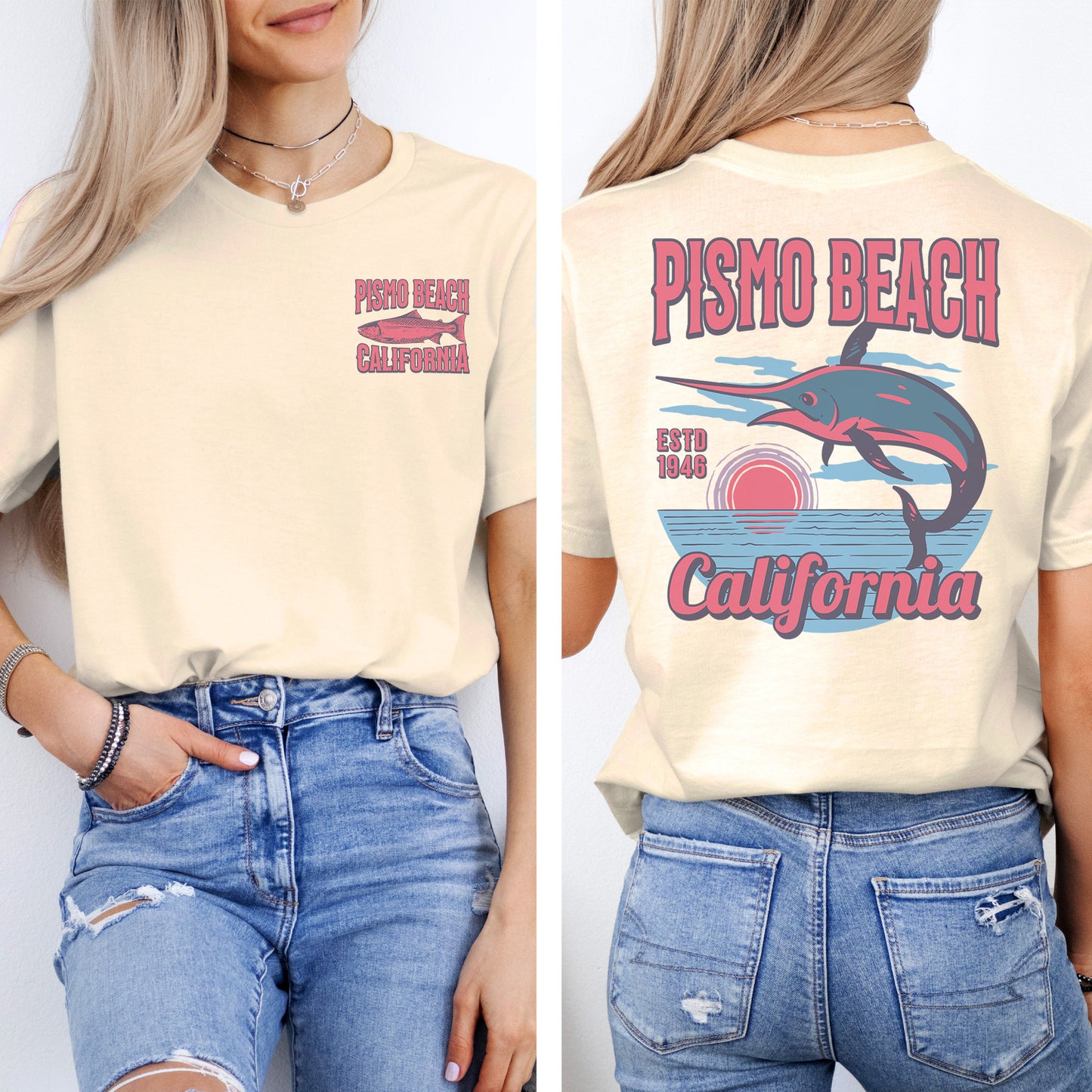 Pismo Beach Fishing T-Shirt