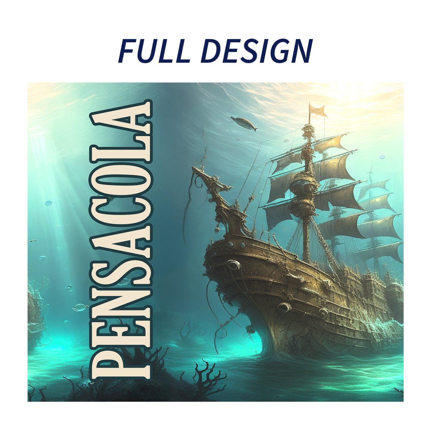 Pensacola Beach Shipwreck Skinny Tumbler