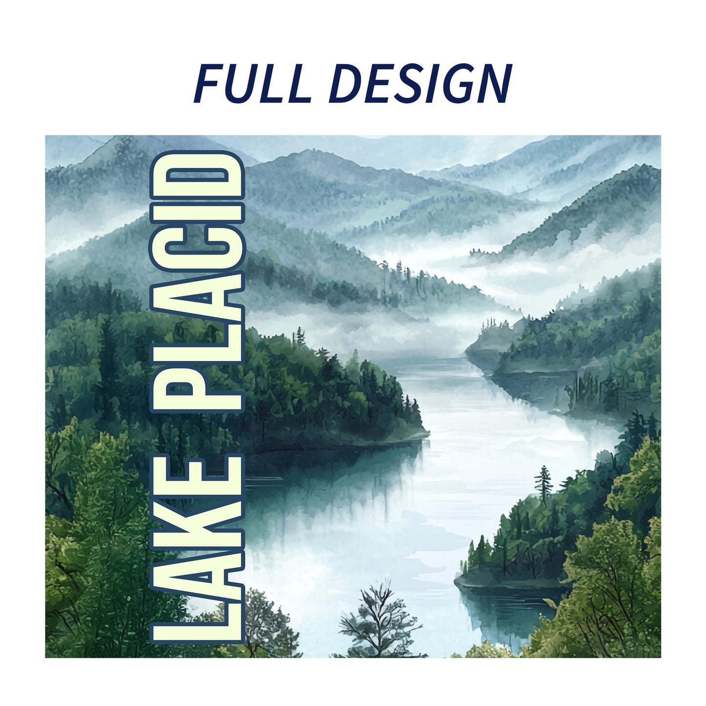 Lake Placid Scenery Skinny Tumbler