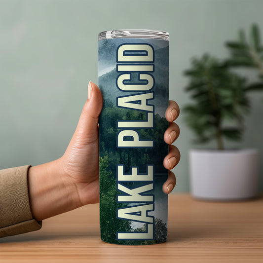 Lake Placid Scenery Skinny Tumbler