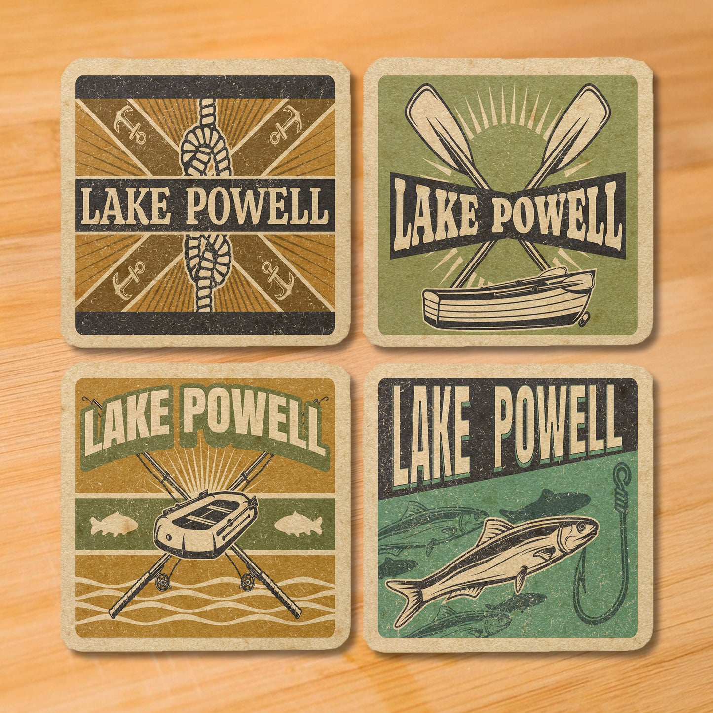 Lake Powell Vintage Coaster Set