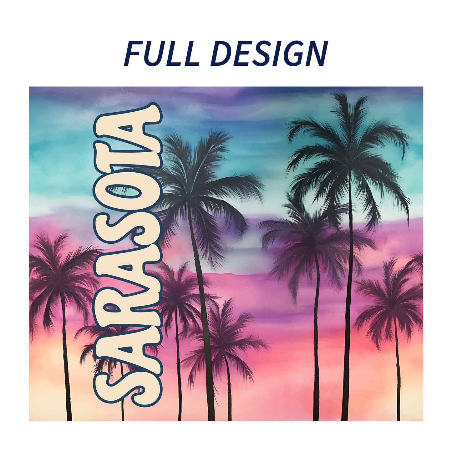 Sarasota Sunset Skinny Tumbler