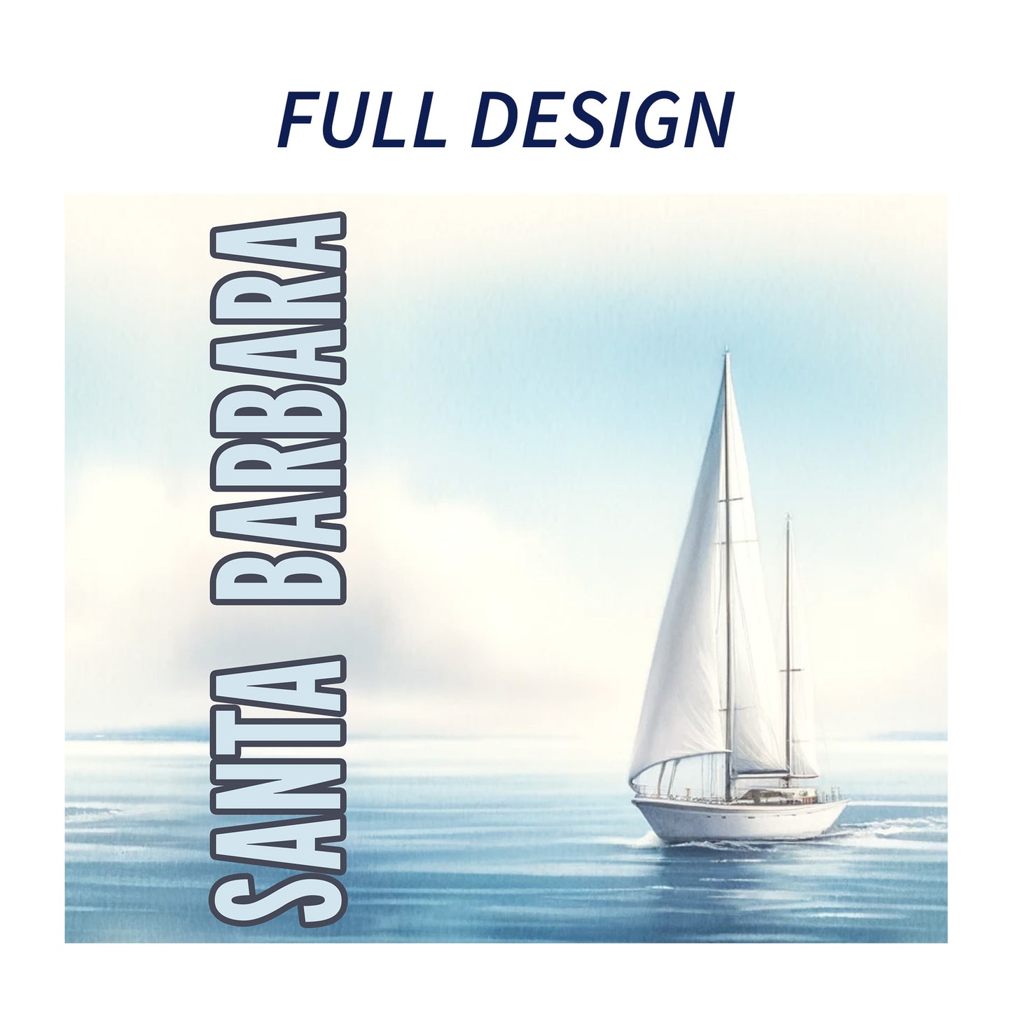 Santa Barbara Sailboat Skinny Tumbler