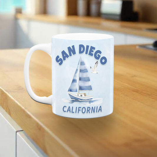 San Diego Sailboat Mug