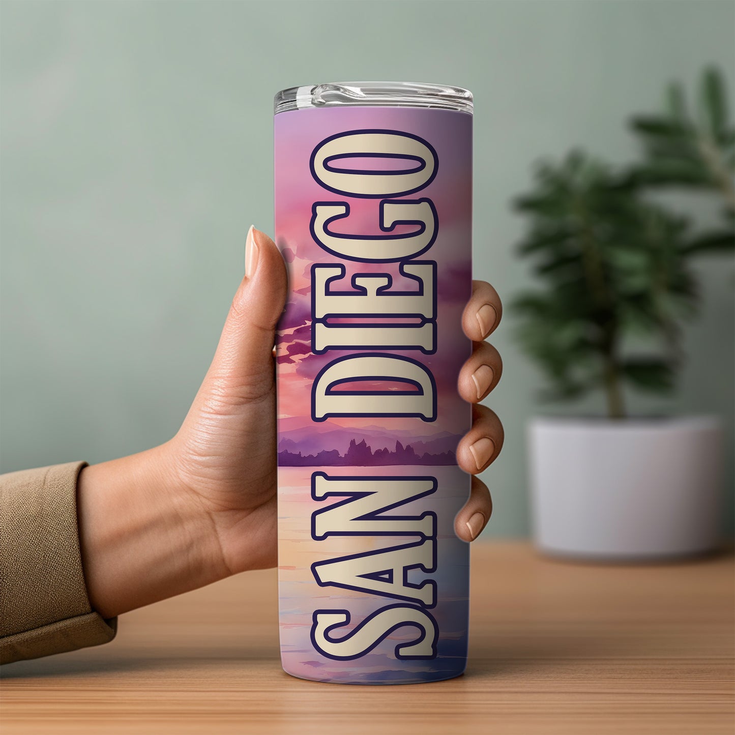 San Diego Sailboat Skinny Tumbler