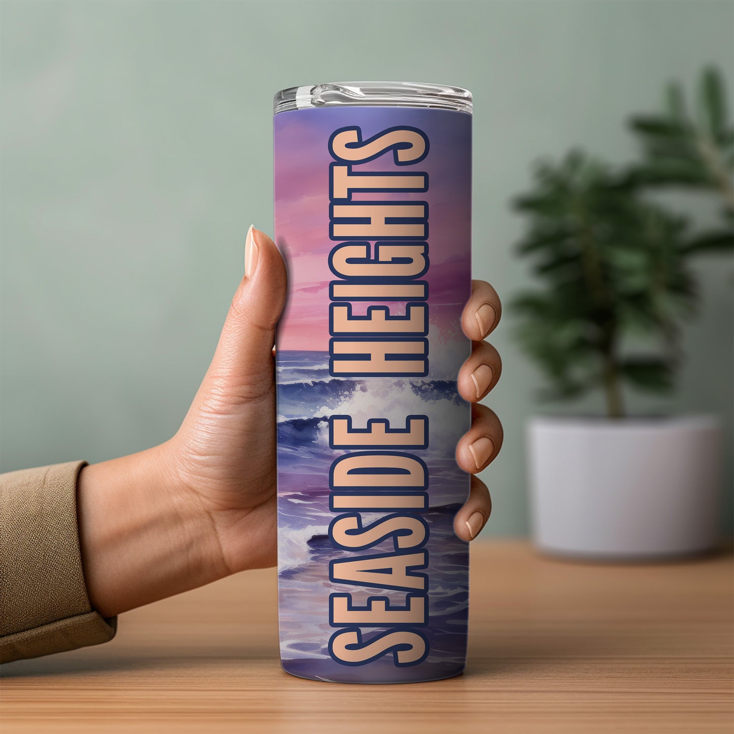 Seaside Heights Shoreline Skinny Tumbler