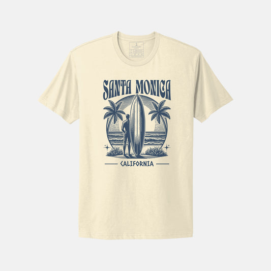 Santa Monica Surfboard T-Shirt