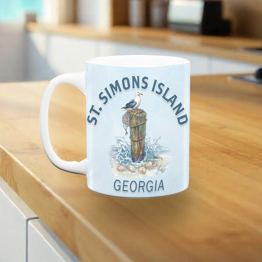 St. Simons Seagull Mug