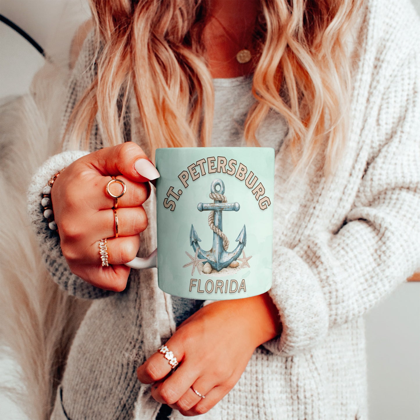 St. Petersburg Anchor Mug
