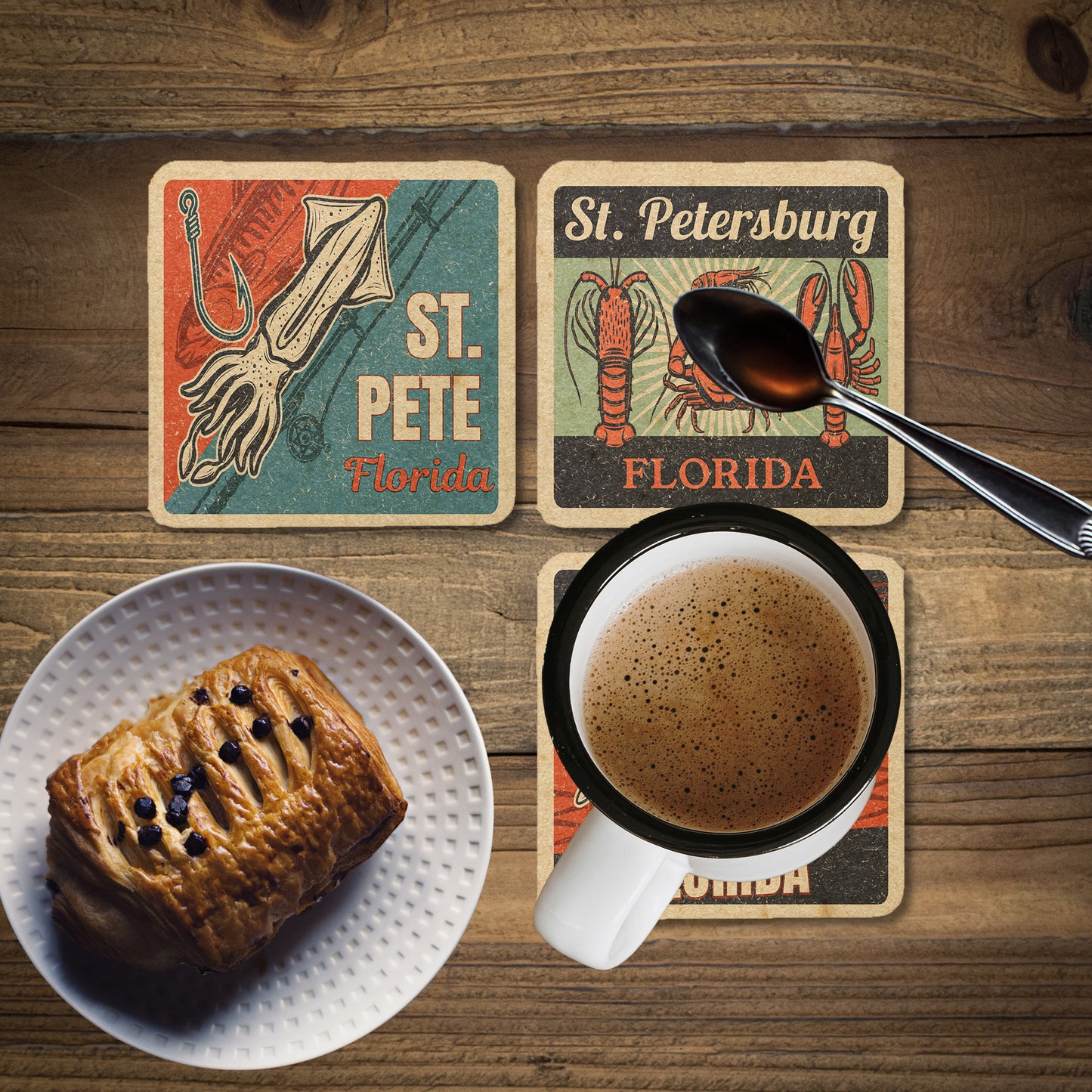 St. Petersburg Vintage Coaster Set