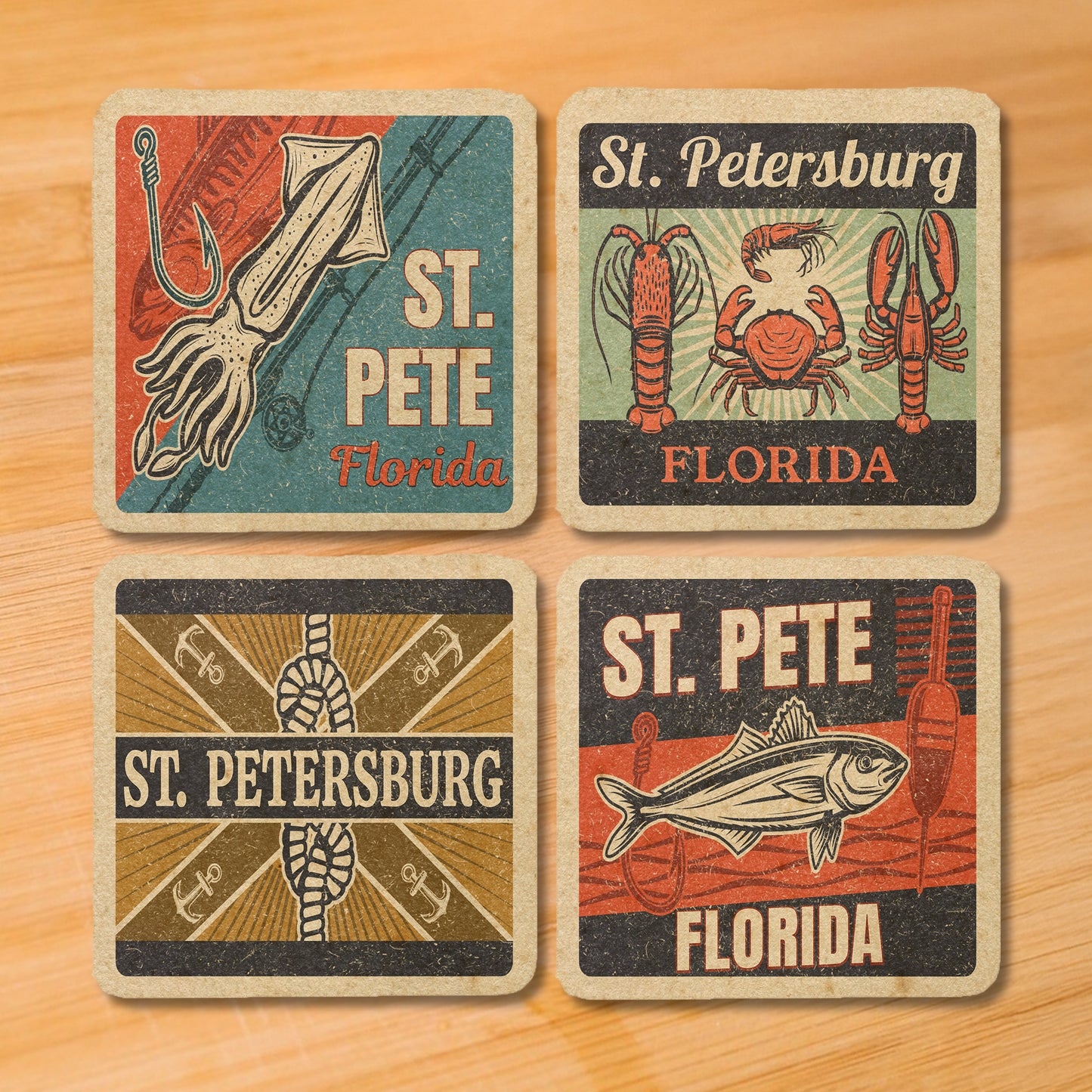 St. Petersburg Vintage Coaster Set
