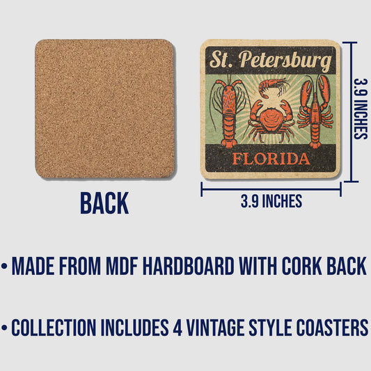 St. Petersburg Vintage Coaster Set