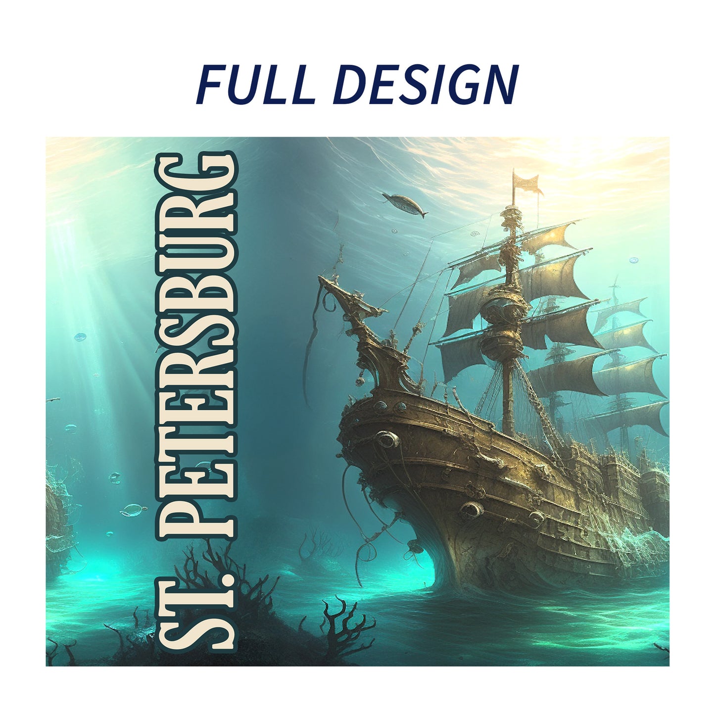 St. Petersburg Shipwreck Skinny Tumbler