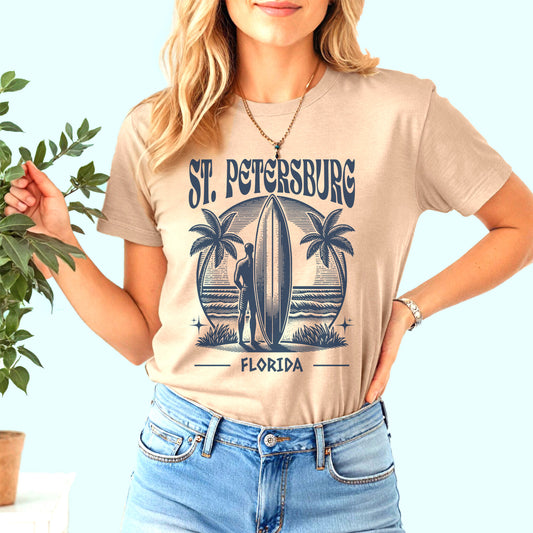 St. Petersburg Surfboard T-Shirt
