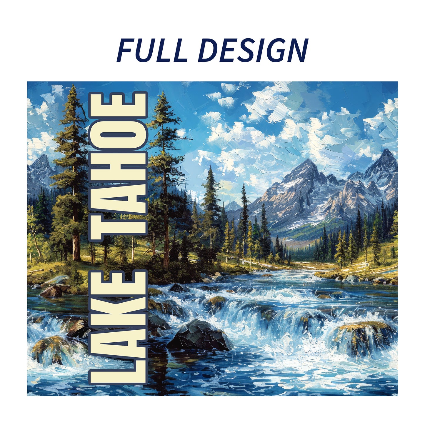 Lake Tahoe Landscape Skinny Tumbler