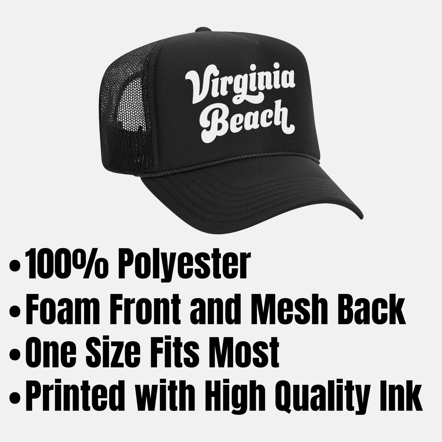 Virginia Beach Retro Trucker Hat