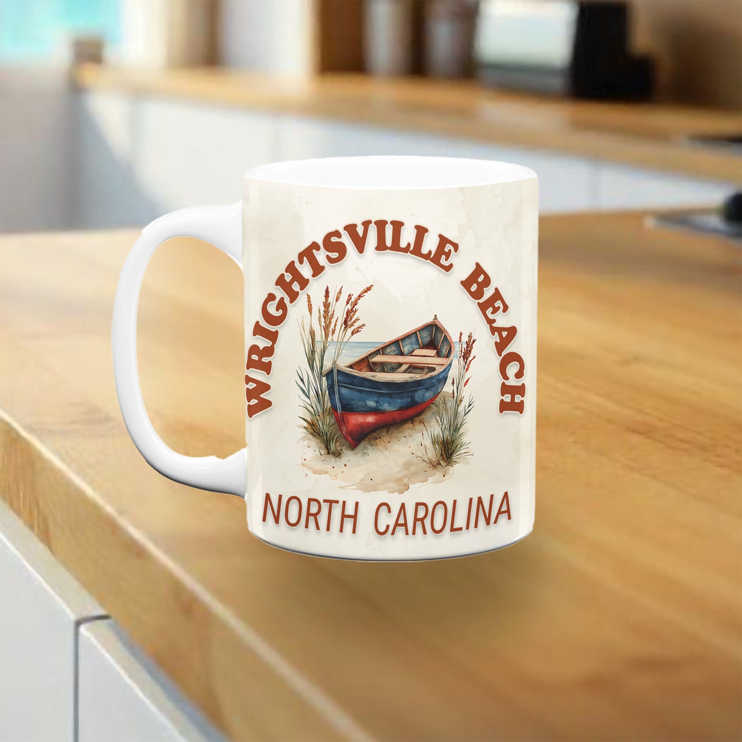 Wrightsville Beach Rowboat Mug