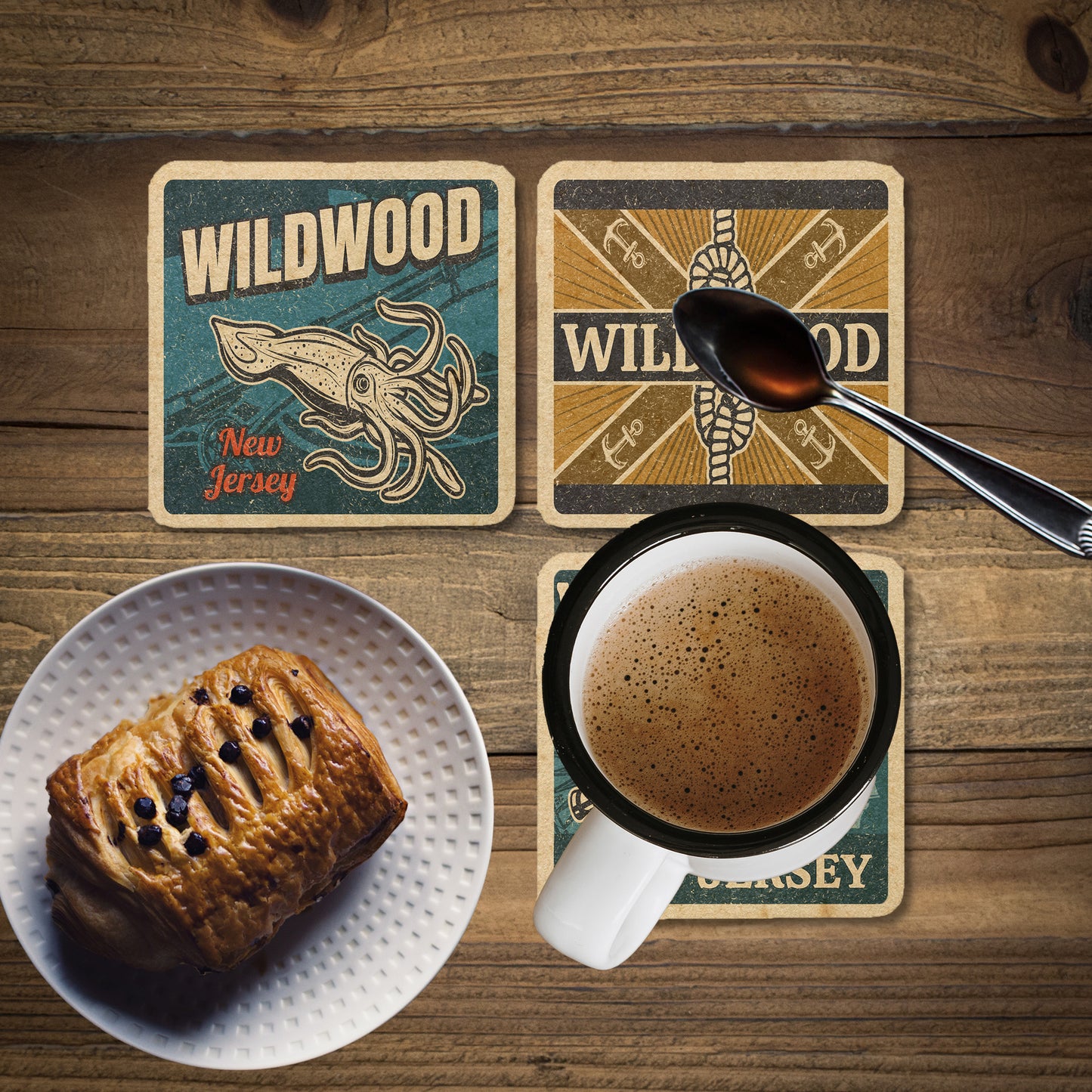 Wildwood Vintage Coaster Set